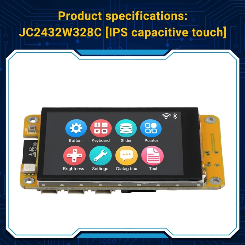 Módulo táctil capacitivo IPS ESP32, placa de desarrollo, pantalla de 2,8 pulgadas, Wifi, Bluetooth, pantalla LCD inteligente, módulo LVGL 240X320