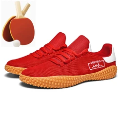 Zapatos deportivos de verano para hombre, zapatillas de tenis de mesa Unisex, ligeras, antideslizantes, de entrenamiento de bádminton, zapatillas de moda para exteriores