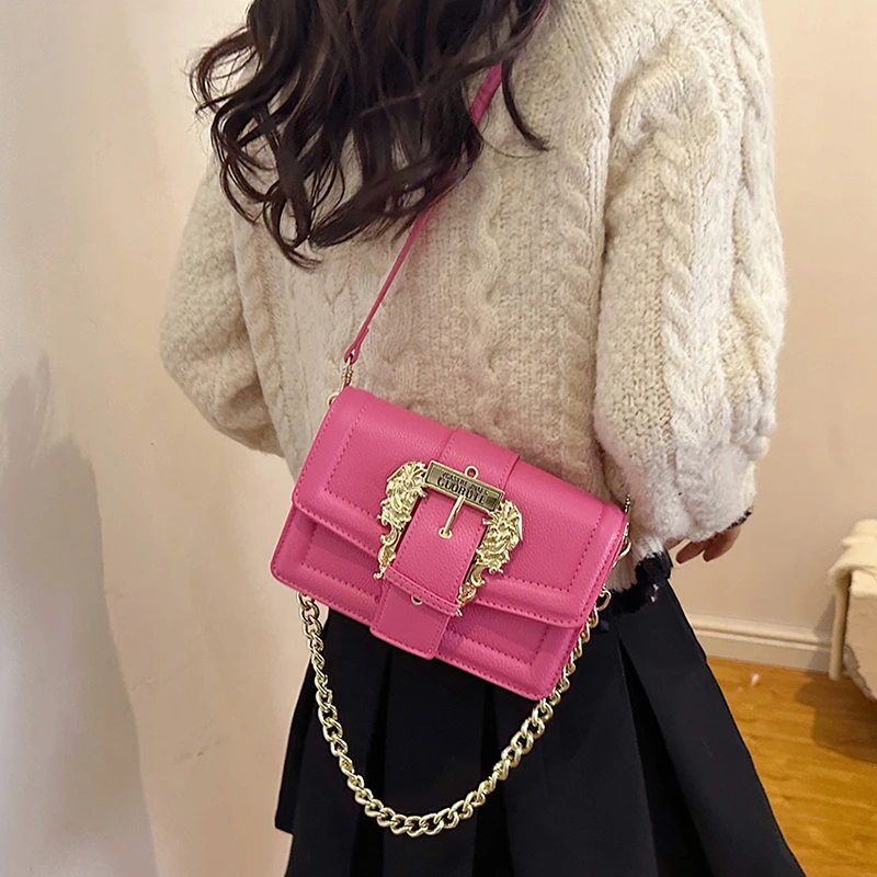 الراقية خمر الحرفي المرأة حقيبة يد فاخرة كلاسيكية جلدية حقيبة كروسبودي حقيبة كتف #4