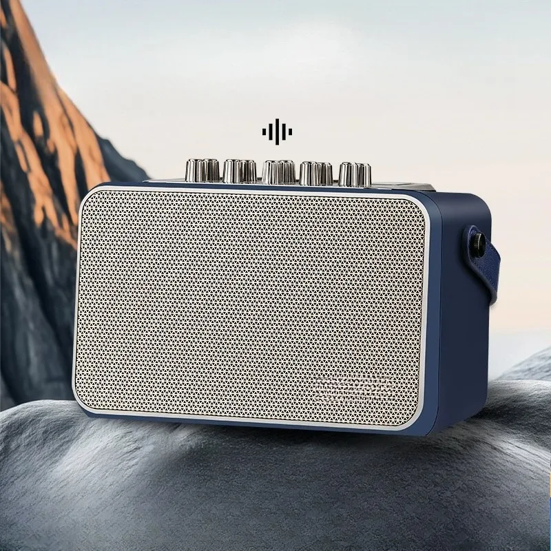 Speaker electric blow pipe special saxophone guitar outdoor live broadcast playing and singing charging bluetooth speaker