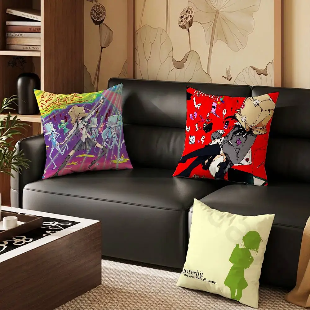 Goreshit Album Cover Pillow Case Pillow Case Living Room Sofa Cushion Cover Suitable For Home Bedroom Room Decoration