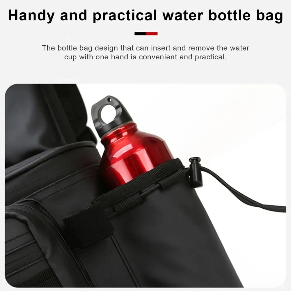 1PCS Fishing Portable Backpack Waist Bag with Rod Holder, Fly Fishing Sling Crossbody Fanny Pack for Fishing Camping Hiking