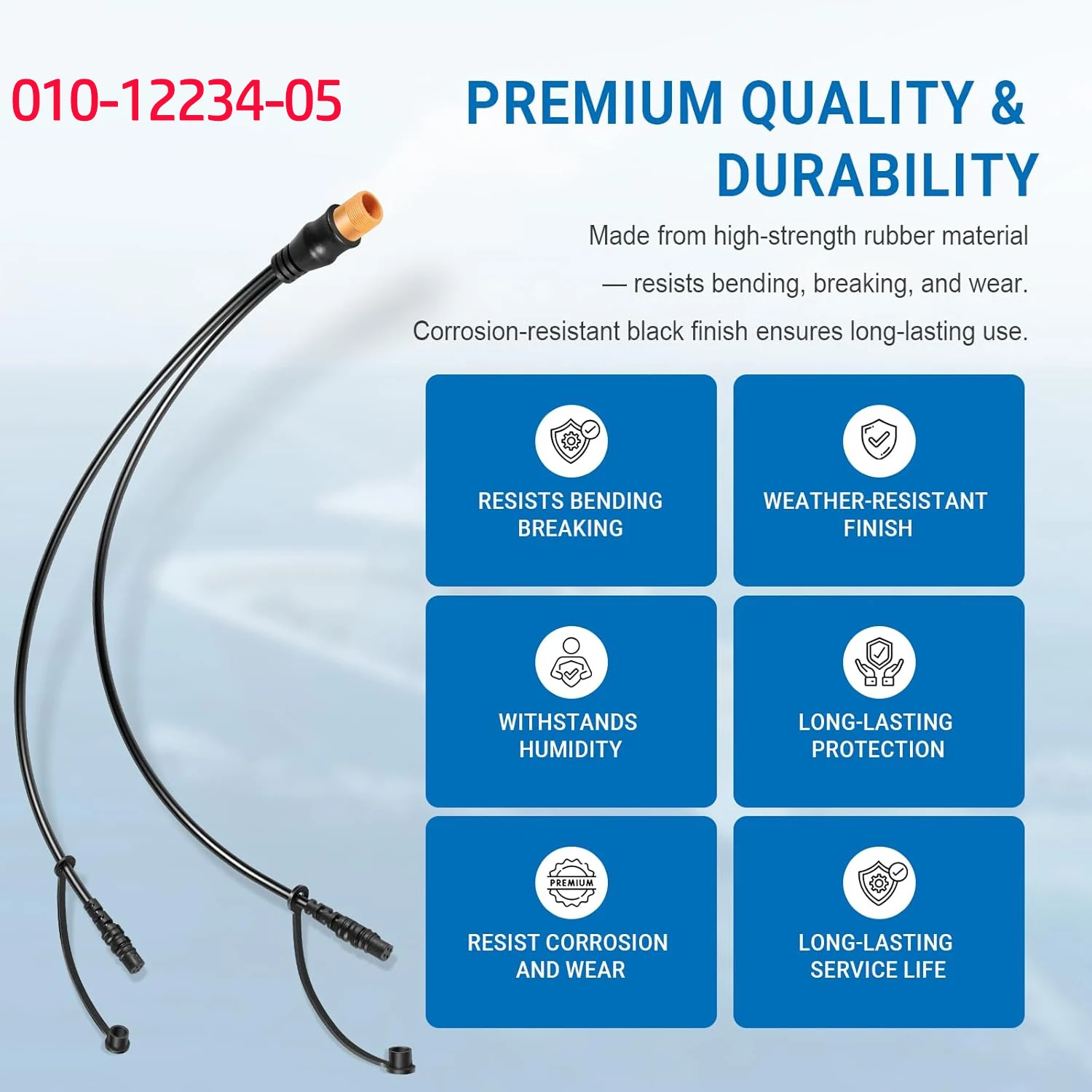 

Адаптер-кабель Y-типа для датчика 010-12234-05, 12-контактный на двойной 4-контактный, совместимый с Garmin echoMAP 72sv, 73sv, 74sv, 93sv, 94sv и др.