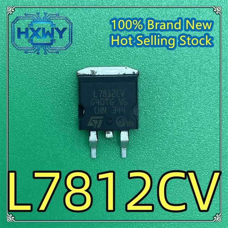 

(5/50 pieces) L7812CV L7812 TO263 three terminal voltage regulator imported IC chip brand new original