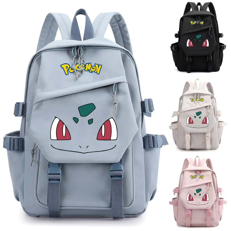 Anime Kawaii Plush Toy Pokemon Backpack Children Girl Boy Black Blue Schoolbag Charmander Student School Bag Computer Large Gift