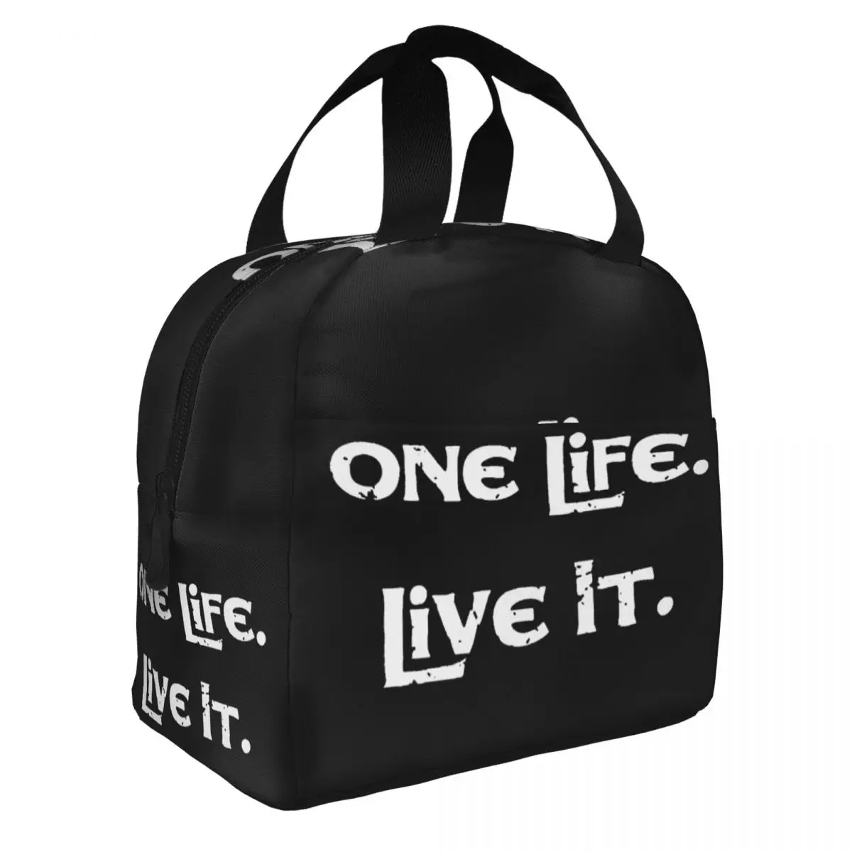 One Life Live It Thermal Insulated Lunch Bags Women Resuable Lunch Container for Work School Travel Multifunction Food Box