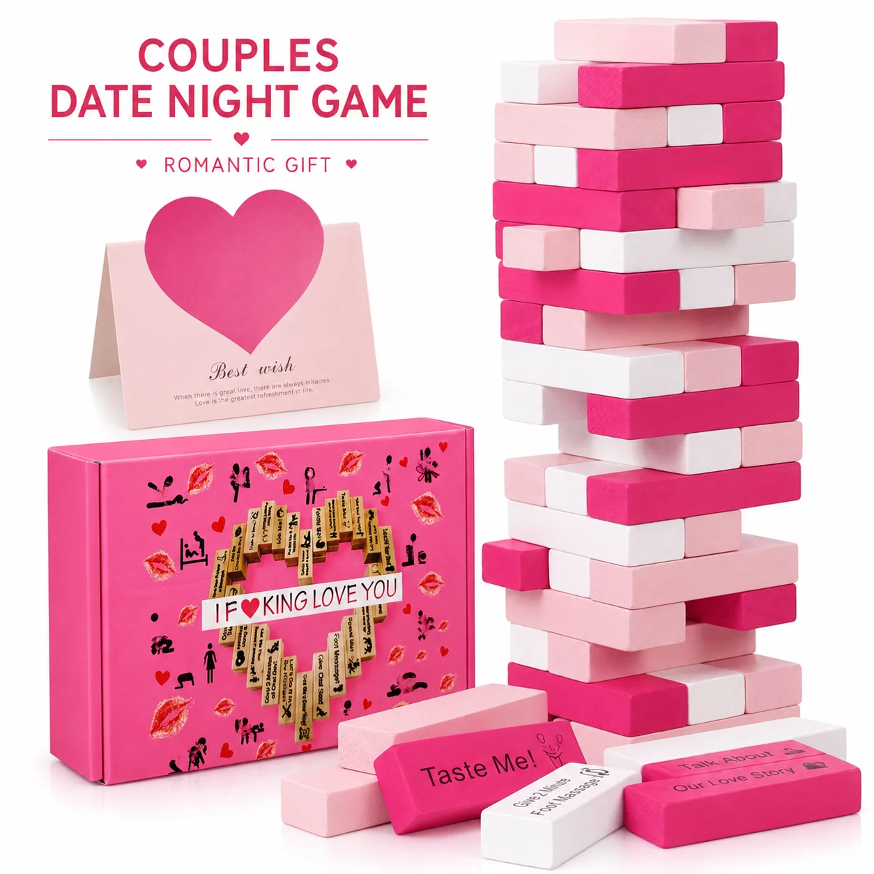 Party Games Couple - لعبة برج المكعبات للأزواج، لعبة رومانسية