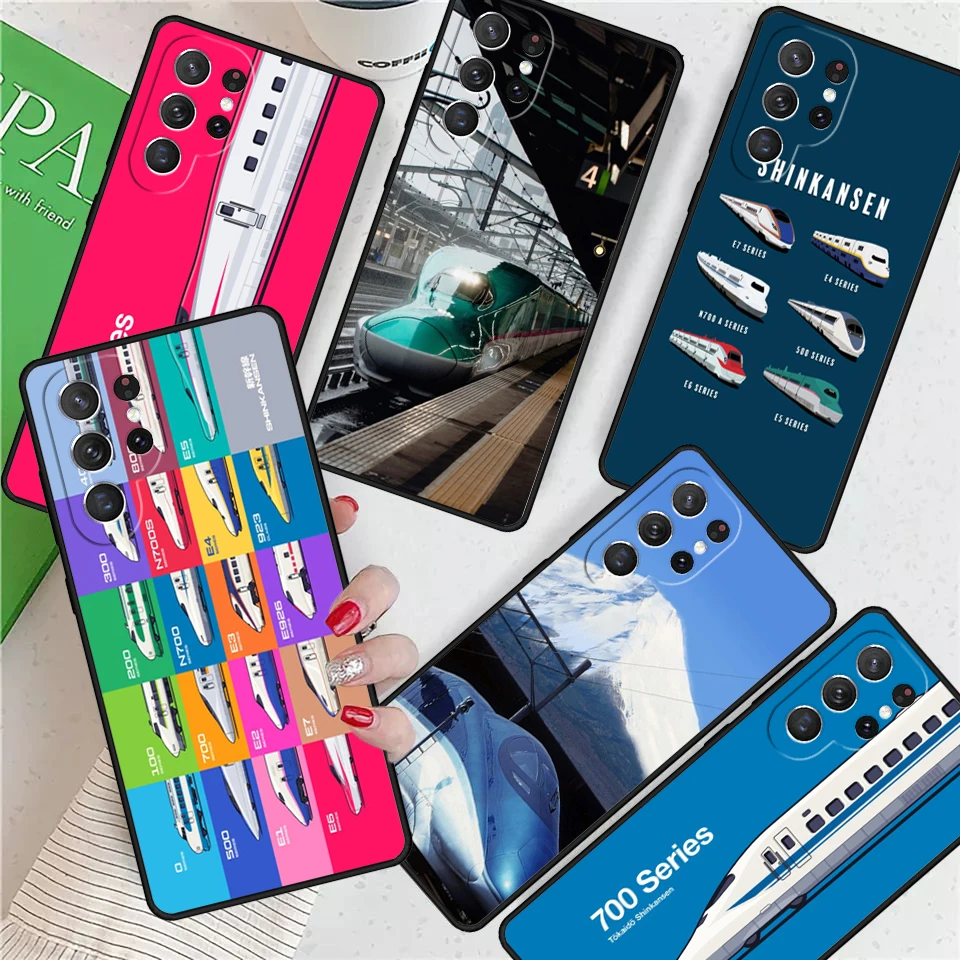 Bullet Train Series Shinkansen For Samsung Galaxy S24 Ultra S21 S22 S8 S9 S10E Note 10 20 Plus FE S23 Phone case Cover Coque