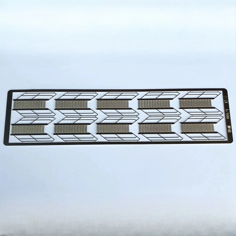 1Set 1/100 Brass Etching Inclined Ladder Length 35mm Width 9mm Thickness 0.4mm Micro Stairs RC Simulation Boat DIY Accessories