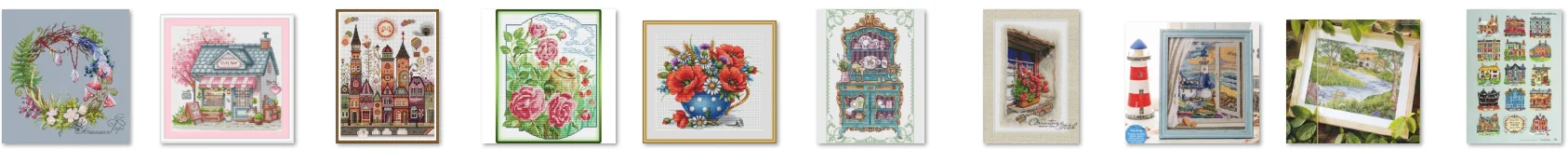 

Top Quality Lovely Counted Cross Stitch Kit Cross Stitch Set Cotton Embroidery Kits Fairy Tale City 1-38-46