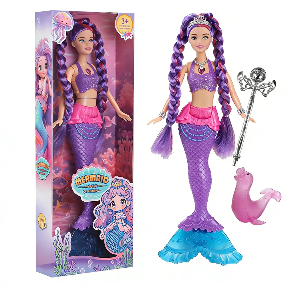 30 cm große, leuchtende, singende Meerjungfrauen-Prinzessin-Puppe, verschiedene Farben, perfektes Festival- und Geburtstagsgeschenk für Mädchen