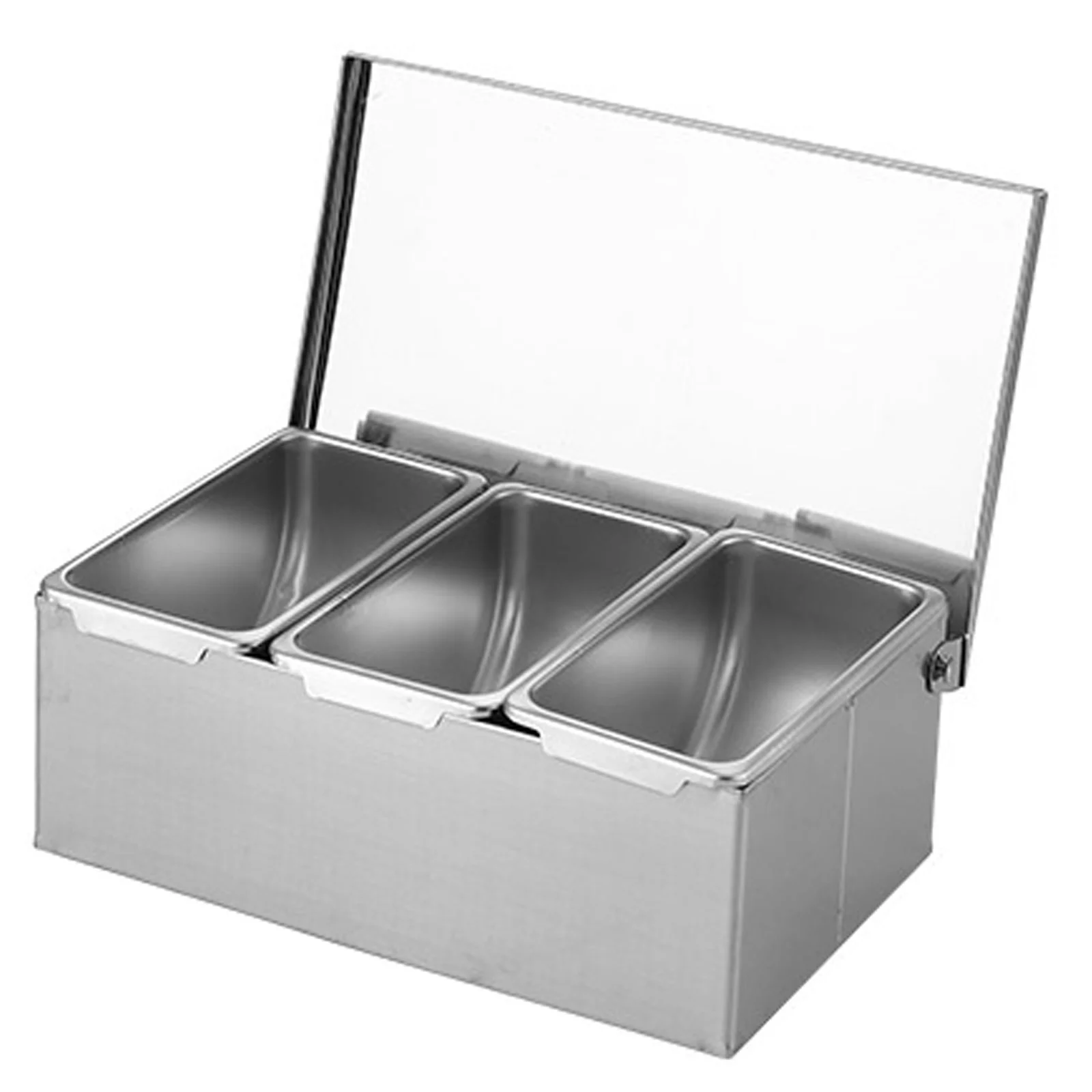 

Seasoning Containers Set Stainless Steel Seasoning Box Spice Jar Spice Rack Condiment Cruet Bottle Square With Cover Wholesales