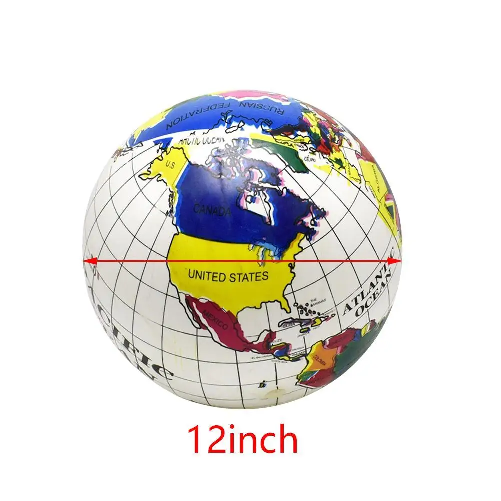 12/16Inch Inflate Globe Beach Ball Toy Map Education Geography Teaching Balloon Props For Kids Adults Creative Gifts view 5