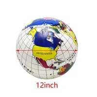 12/16Inch Inflate Globe Beach Ball Toy Map Education Geography Teaching Balloon Props For Kids Adults Creative Gifts 5