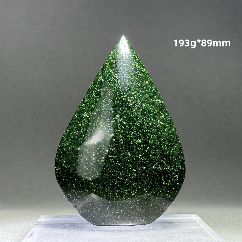 Natural Green Sandstone Free-Form Torch Flash Quartz Ornaments Healing Meditation Wealth Energy Home Feng Shui Decoration Gifts