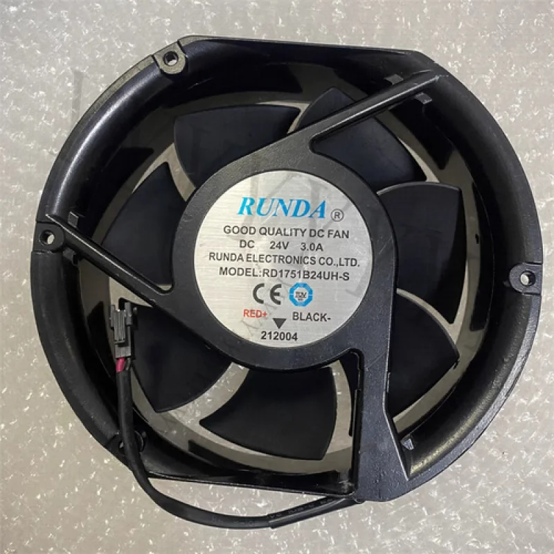 

Y+ДЛЯ RUNDA RD1751B24UH-S DC24V 3.0A 17251 17 СМ 2-проводной охлаждающий вентилятор
