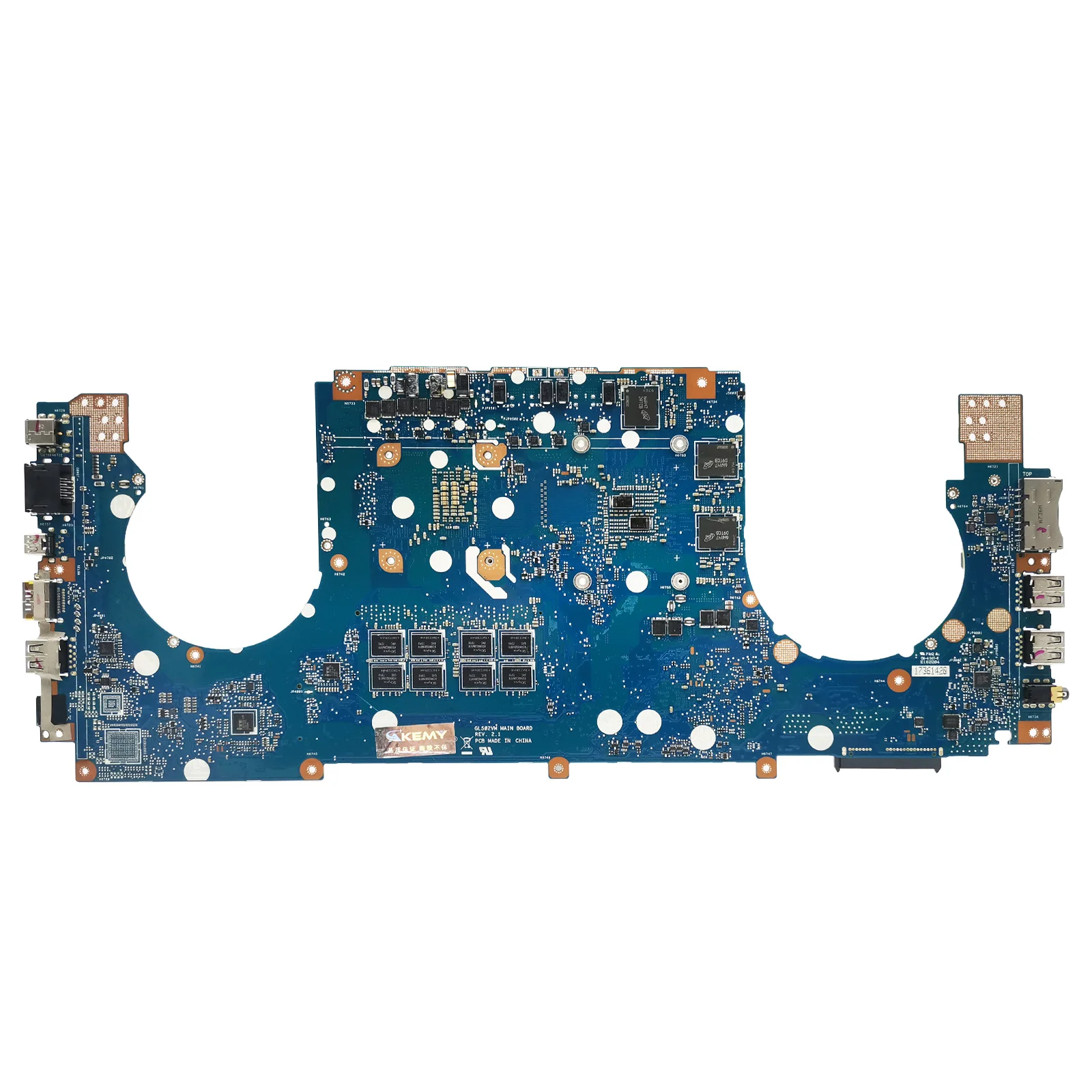 For ASUS GL502VM GL502VML GL502VMK GL502VMZ GL502V FX502VM S5VM S5V Laptop Motherboard I5 I7 CPU 8G RAM GTX1060/V3G/V6G