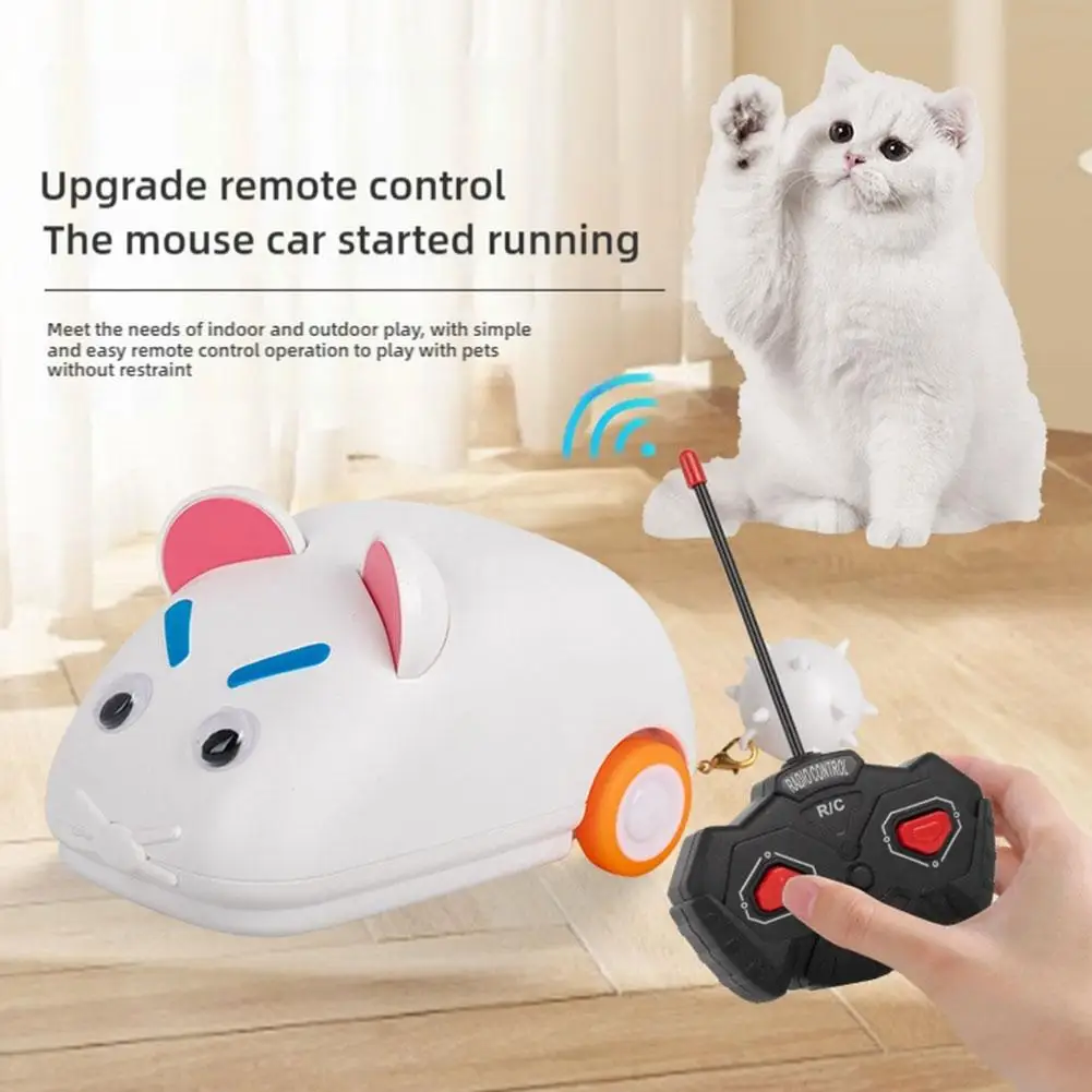 Smart Interactive Cat Toy Car Remote Control Electric Pet Obstacle Mice With Pet Toy Avoidance Toys Automatic Teaser Intell W0T0