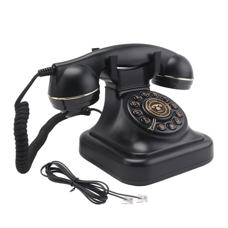Hot Selling-Retro Landline Telephone,Old Fashioned Vintage Landline Phones With Classic Metal Bell Retro Telephone For Home