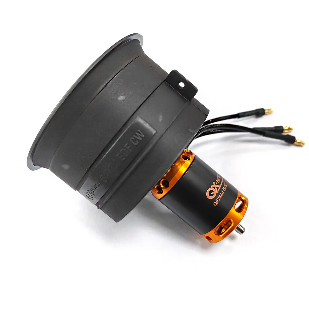 QX-Motor QF2822 64MM EDF z silnikiem bezszczotkowym / cw ccw 12 łopatek wentylator kanałowy do części drona modelu samolotu FMS