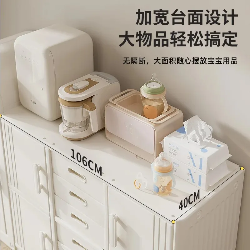Children's toy rack, feeding table baby cabinet, baby product storage rack, wardrobe cabinet