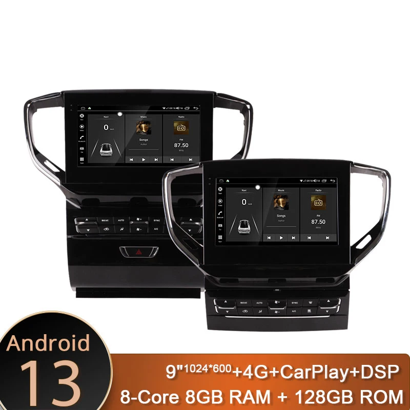 9 Inch Android 13 Car Multimedia Player For Maserati Ghibli 2014 -2021 8GB+128GB GPS Navigation Stereo Car Radio DSP Carplay