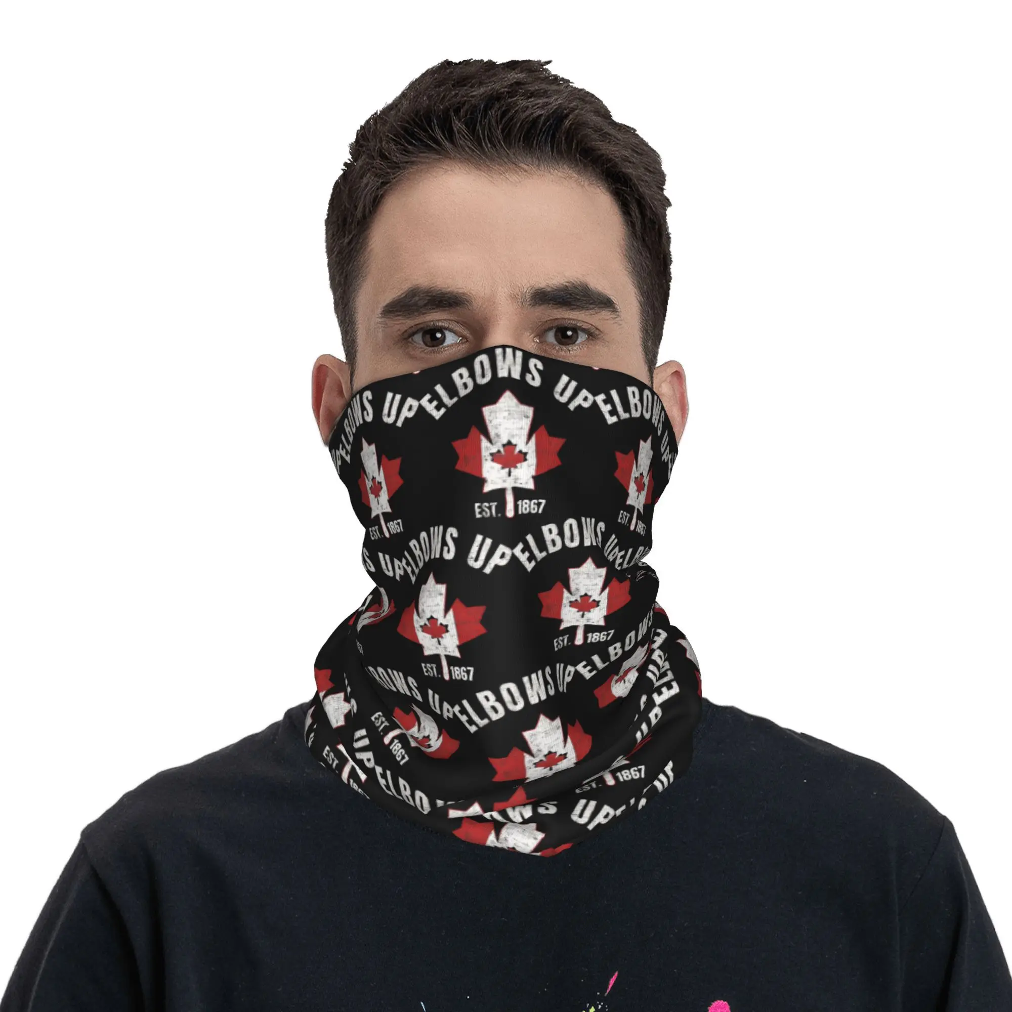 Outdoor Balaclava Canada Elbows Up Cycling Mask Seamless Soft 2025 Canadian Proud Gift  Face Masks Windproof Scarf Bandana