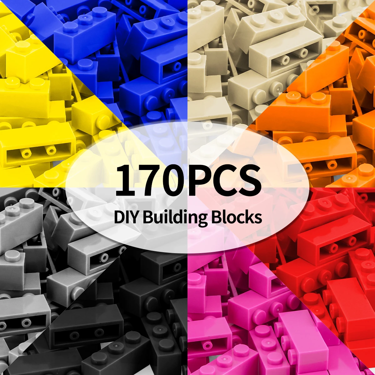 Bloques de construcción DlY de 200g, 1x3, figuras gruesas, palillos de puntos, tamaño creativo educativo, Compatible con juguetes de plástico para niños