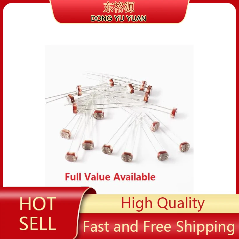 50PCS=5 values*10pcs GL5539 GL5506 GL5516 GL5528 GL5537  PhotoResistor SET 5539 5506 5516 5528 5537 KIT Photosensitive resistors