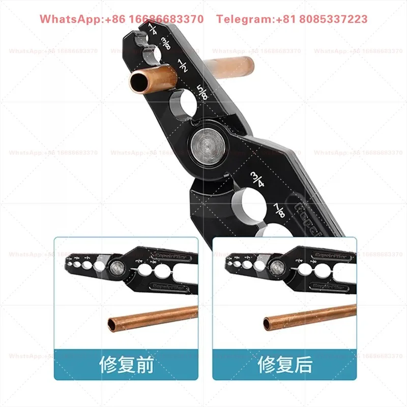 New CT-301 Rounder, Flat Copper Tube Repairer, Folding Tube Repairer, Round Pliers Tool