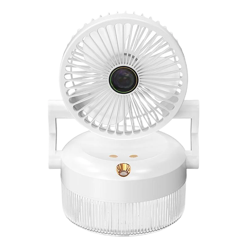 

XHX 168.Fan, foldable and spray humidification, with blue light, three wind speed Settings, fast charging, 180° flip adjustment