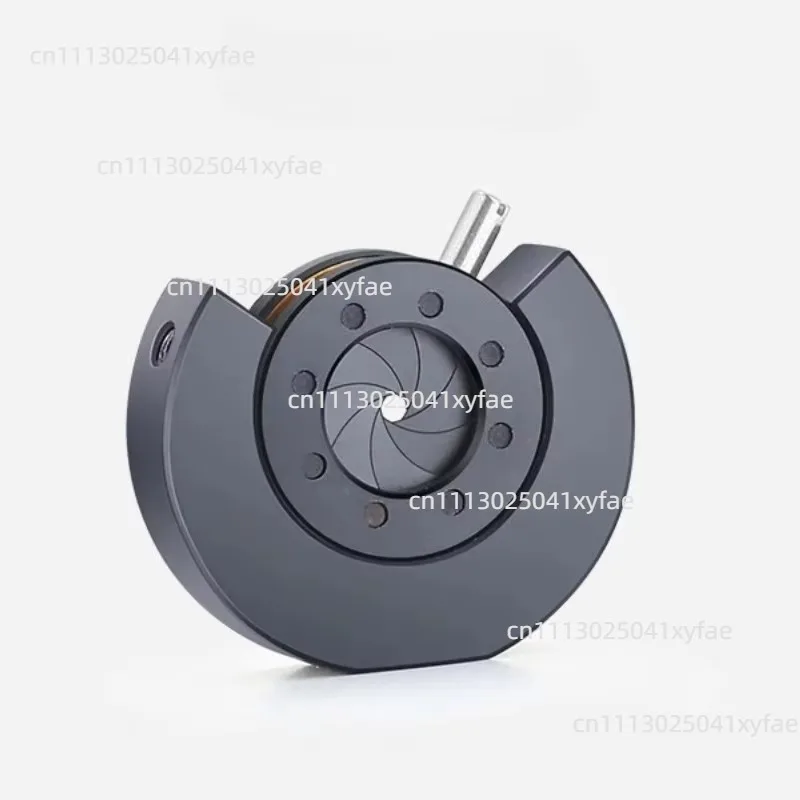 Aperture Module M4 Screw Interface Manual Iris Diaphragm, 0.5-7.5mm Continuously Adjustable for Optical Lab