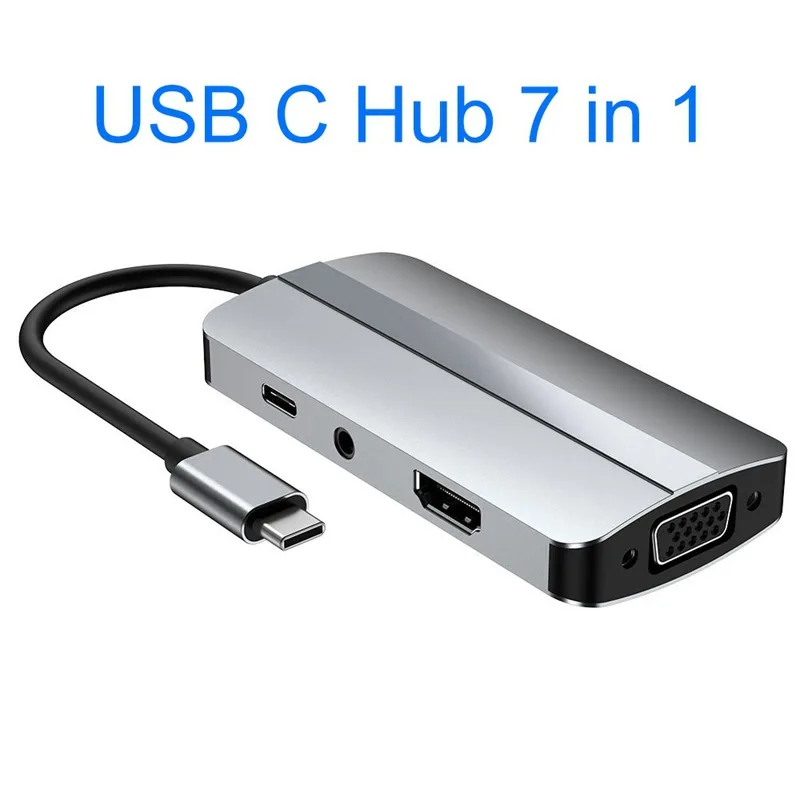 For UGREEN USB HUB Type-C to 4K HDMI VGA RJ45 PD100W  SD&TF USB3.0 Splitter for MacBook Laptop Steam Deck USB-C Docking Station