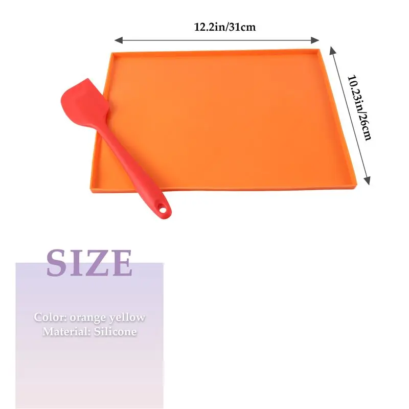 J1UL1N 4PCS Silicone Dehydrator Sheets Dehydrator Mats With Edge For Fruit Leather Liquid Fruits Meat Herbs With Scraper