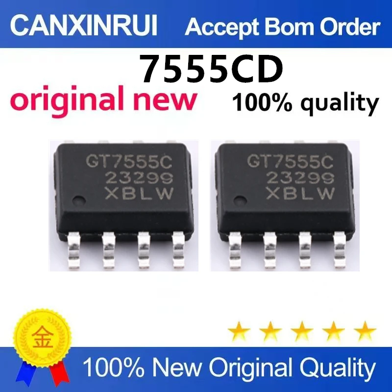 (5pcs-100pcs)Brand new original 7555CD patch SOP8 real-time clock IC