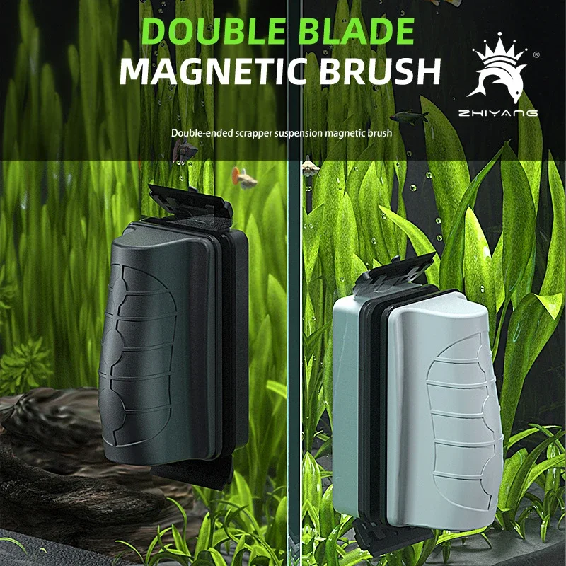 Aquarium Glass Fish Tank Algae Scraper Cleaner Strong Magnetic Floating Brush