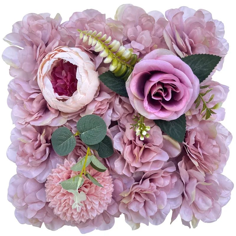 Artificial Silk Fake Flower Rose Row Wedding Photography Background Props Home Garden Hotel Shopping Mall Green Plant Decoration