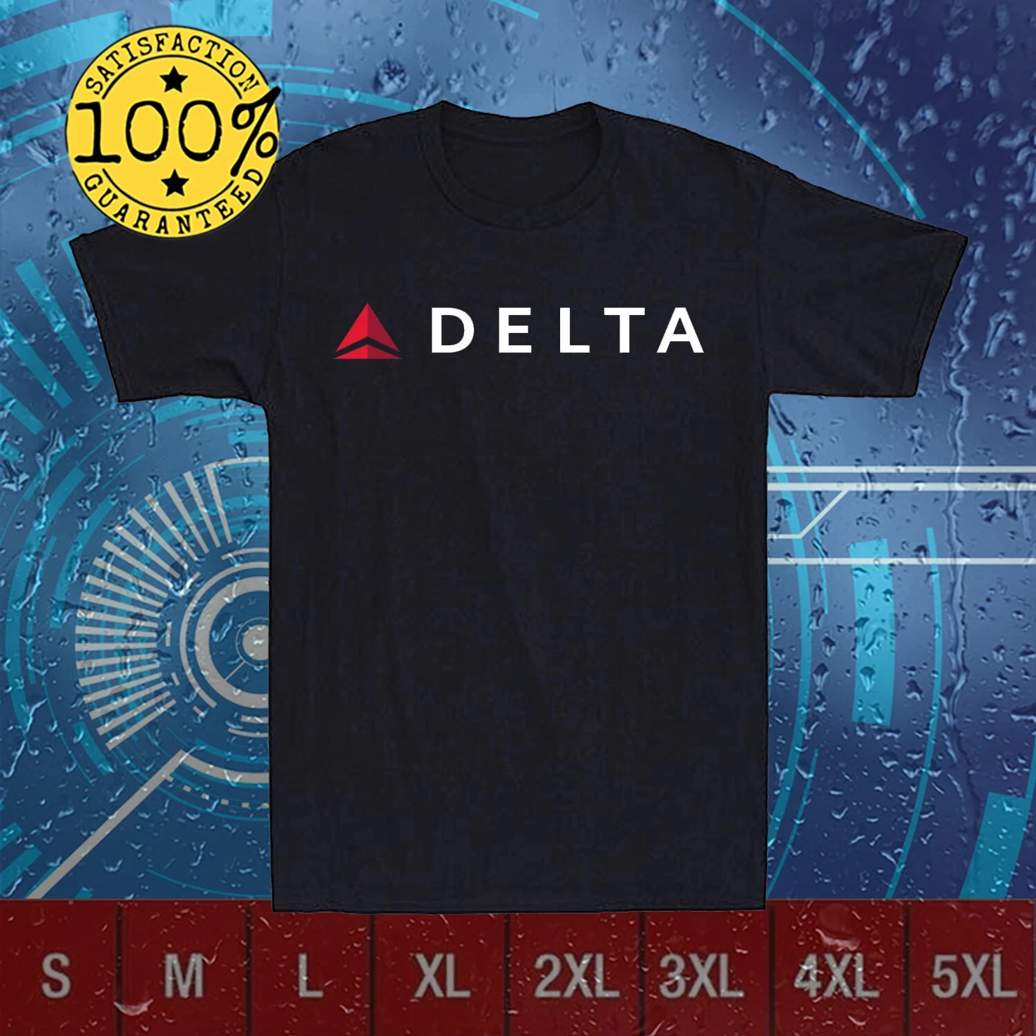 

Забавный логотип Delta Airlines, размер США M-4XL — высококачественный роскошный топ для мужчин и женщин Y2k