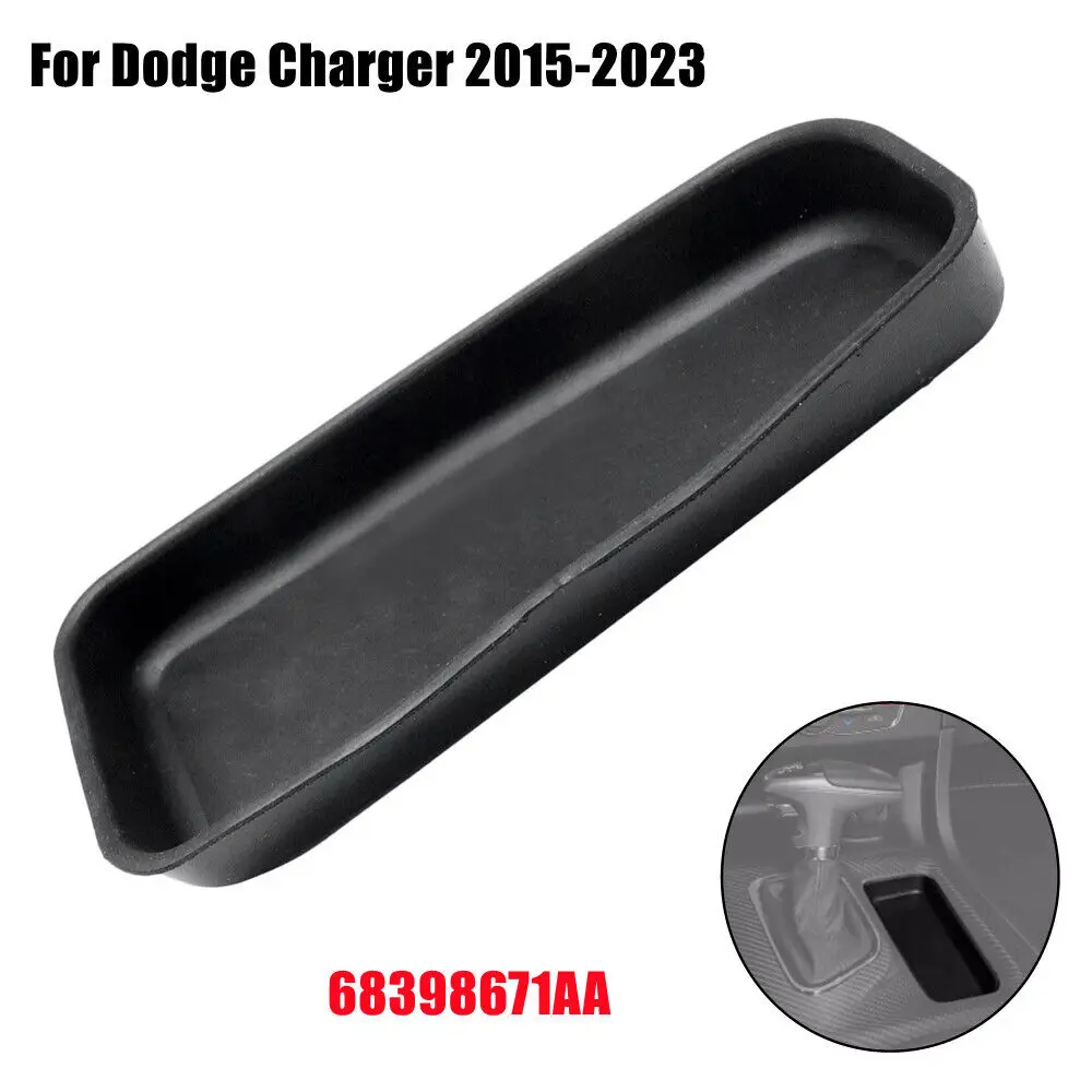 

Для Dodge Charger 2015-2023 68398671AA: Черный коврик-вкладыш для центральной консоли, ящика для хранения, АБС-пластик, аксессуары