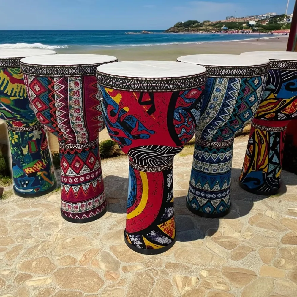 Portable 8.5 Inch African Djembe Drum Outdoor Hand Drums for Beginners Music Entertainment Djembe Drum Percussion Instruments