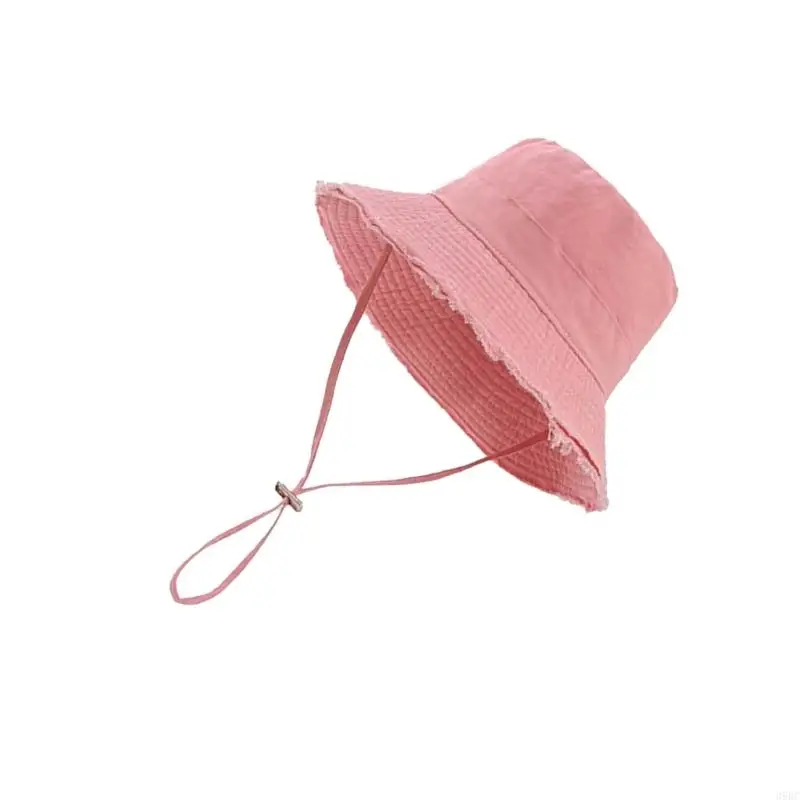 39BC قابل للتعديل واسعة الحواف قبعة الشمس الشمس واقية لينة قبعة بحافة المتعثرة صياد قبعة للنساء السفر عطلة الشاطئ #5