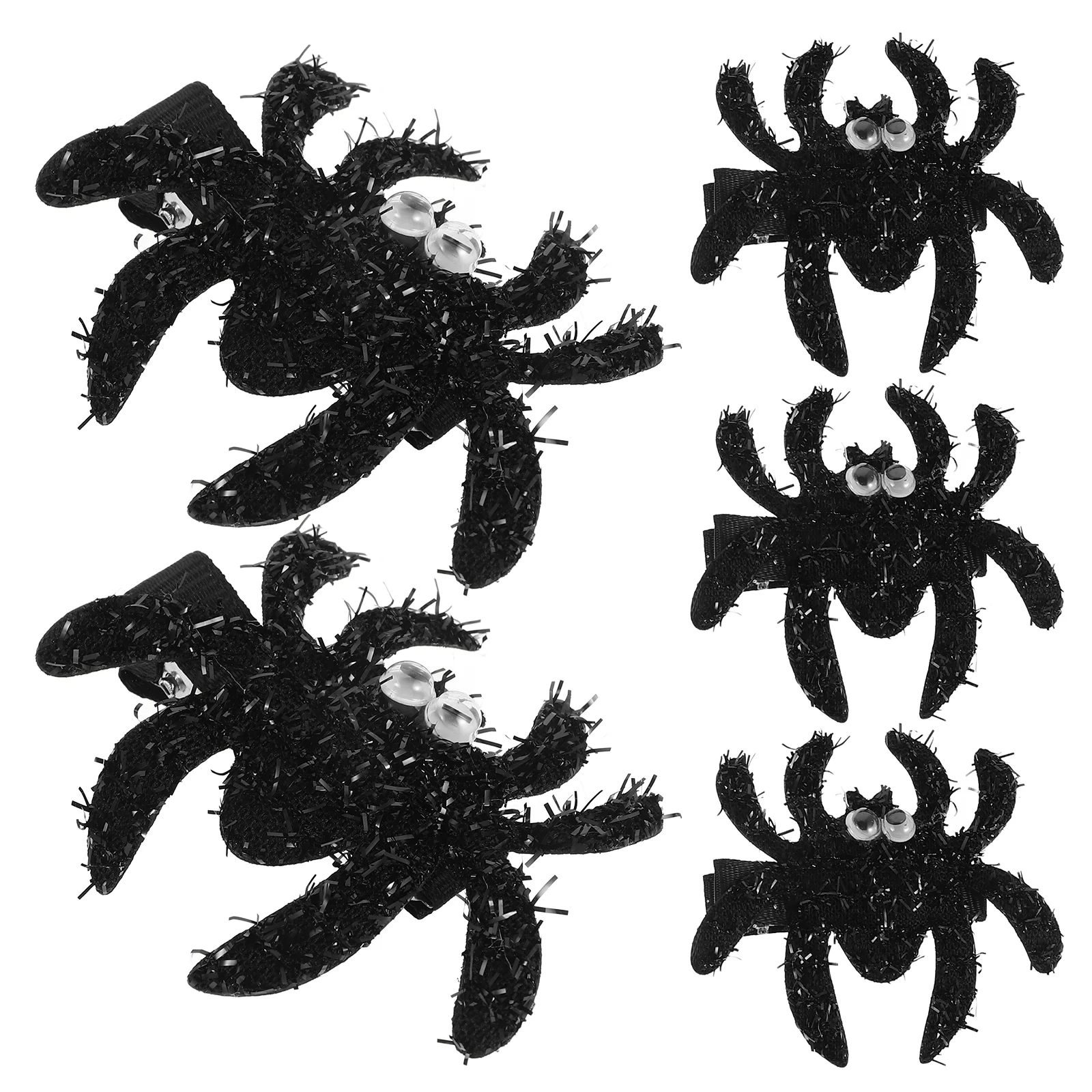 5 Pcs Spider Hair Clip Clips for Halloween Quirky Jewelry Barrettes Miss Women's Decor Flapper Headpiece