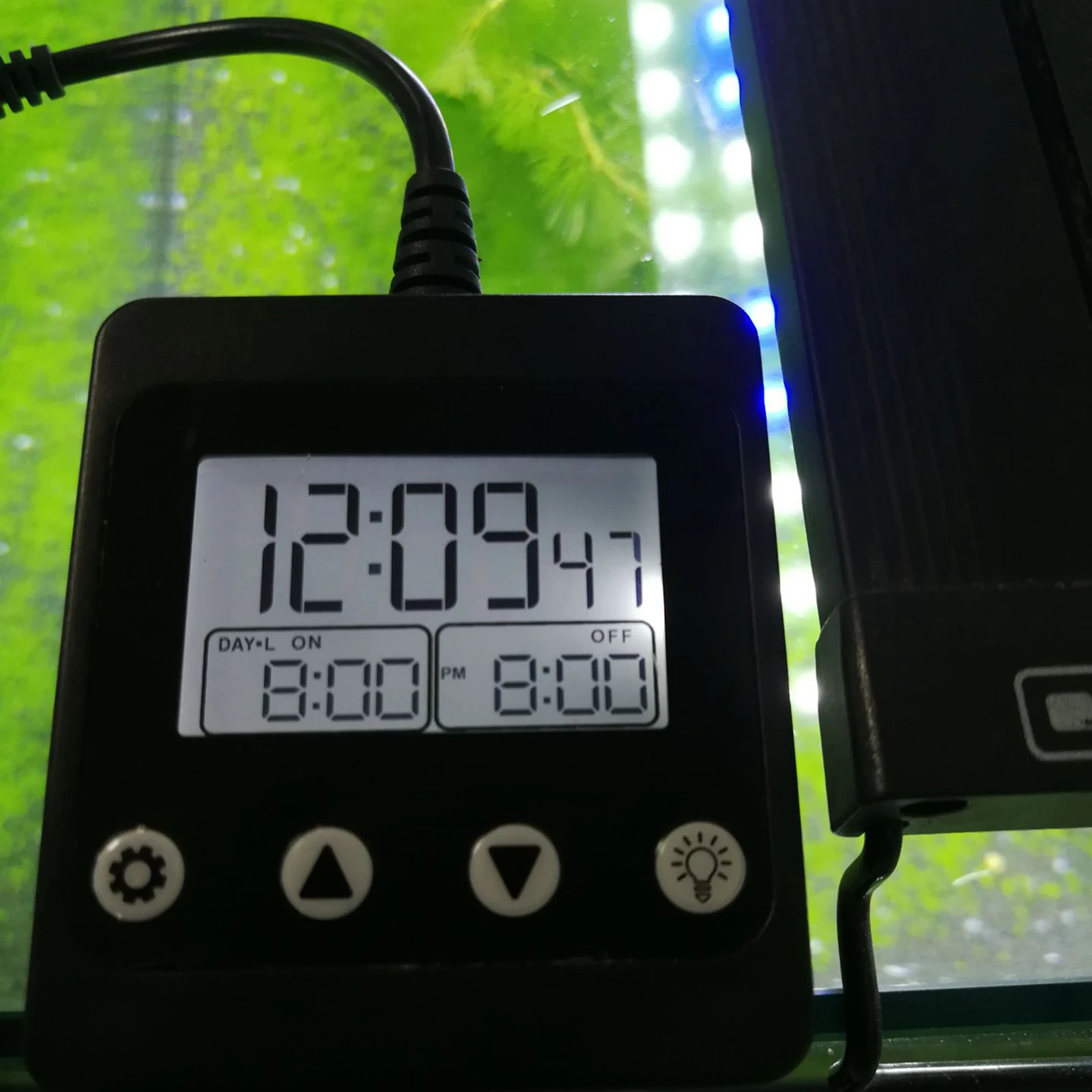 Aquarium LED Light Controller Dimmer Modulator with LCD Display for Fish Tank Intelligent Timing Dimming System Sunrise Sunset