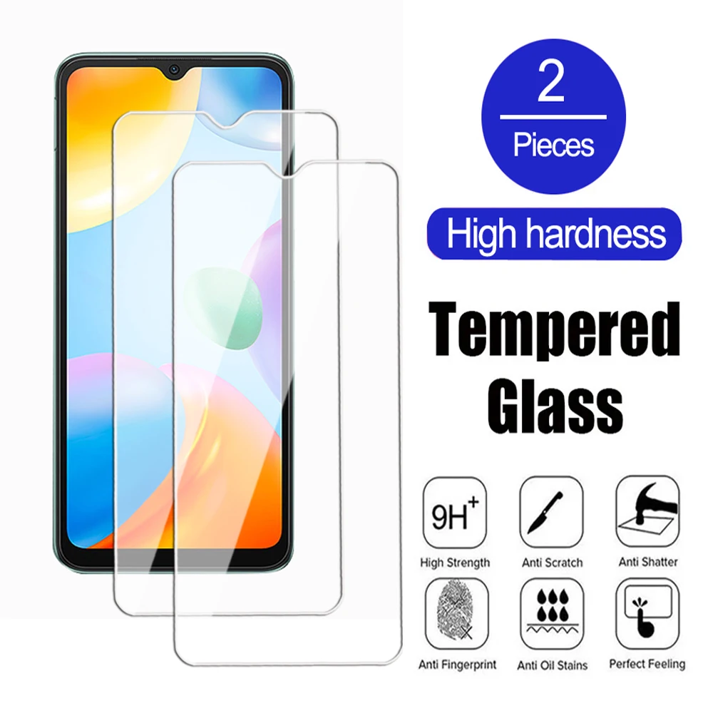 2Pcs Tempered Glass For xiaomi Redmi Note 10 lite Pro Max 4G 5G A1 A2 Plus Screen Protector for Redmi 10A 10C 10S 10T 4G 5G Film