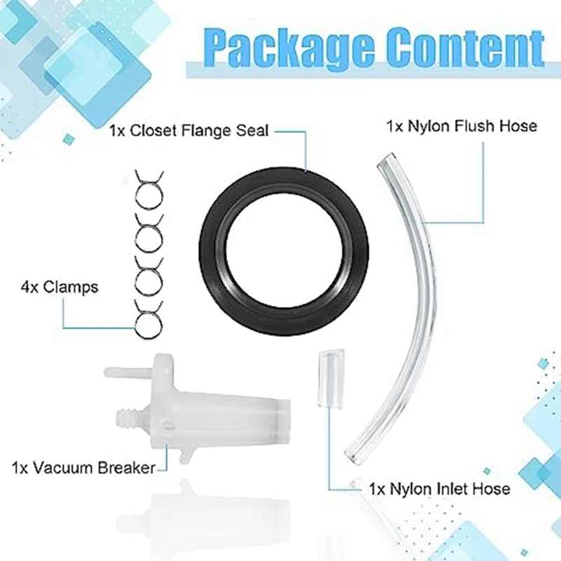 34122 Comprehensive Vacuum Breaker Kit Perfect For Various Residence RV Toilets Easy Install Easy To Use