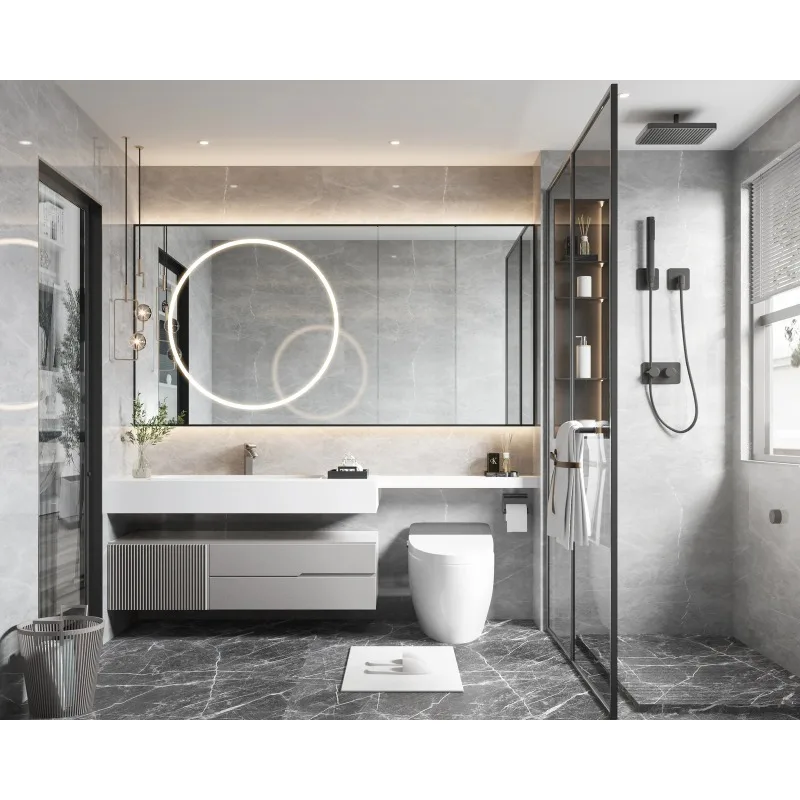 Standard Bath Room Set 48 One Sink Vanities Double Vanity Unit Bathroom Furniture Cabinet