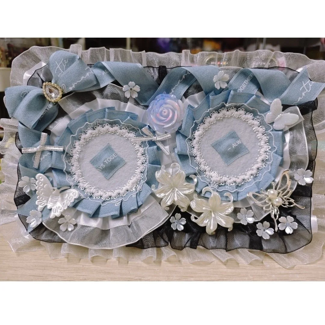 

blue grey ita board multi-size 20*12cm 25*18cm 27*23cm 30*20cm ita bag decoration ita bag accessories badge holder card cover