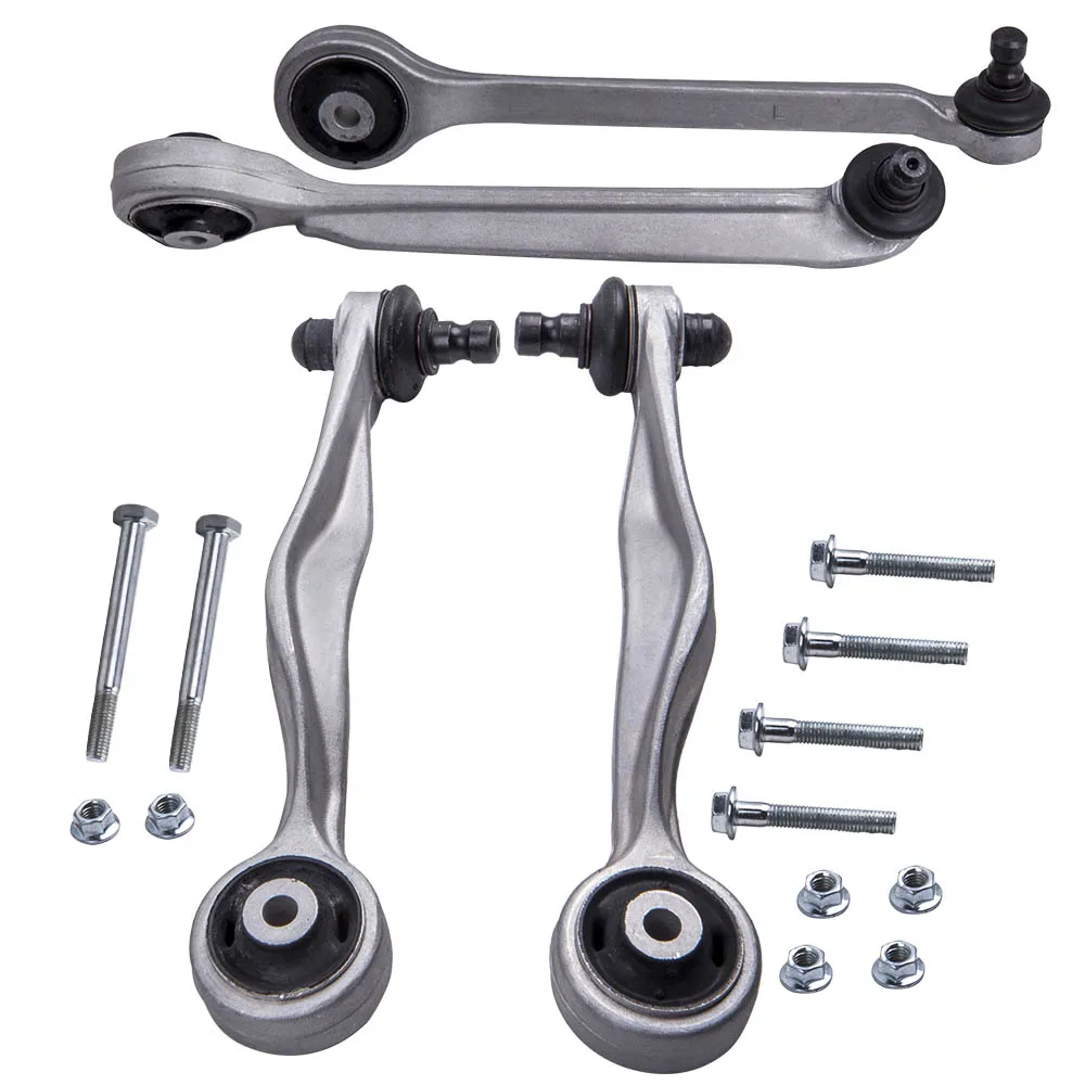MaXpeedingrods 4x Front Rear Wishbones Upper Control Arm Kit For Audi Allroad Skoda Superb 3U4 4BH,C5 2000-2005