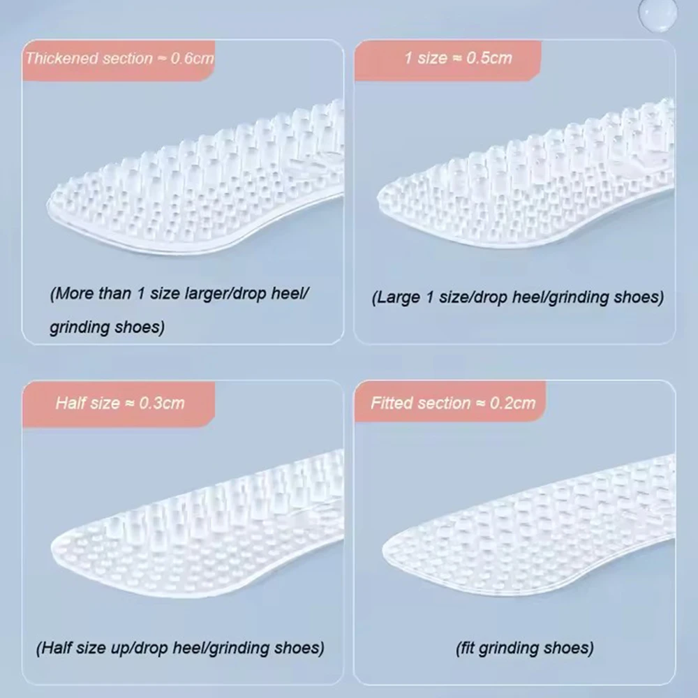 Upgrade Silicone Heel Stickers Heels Grips for Women Men Anti Slip Heel Cushions Non-Slip Inserts Pads Foot Heel Care Protector