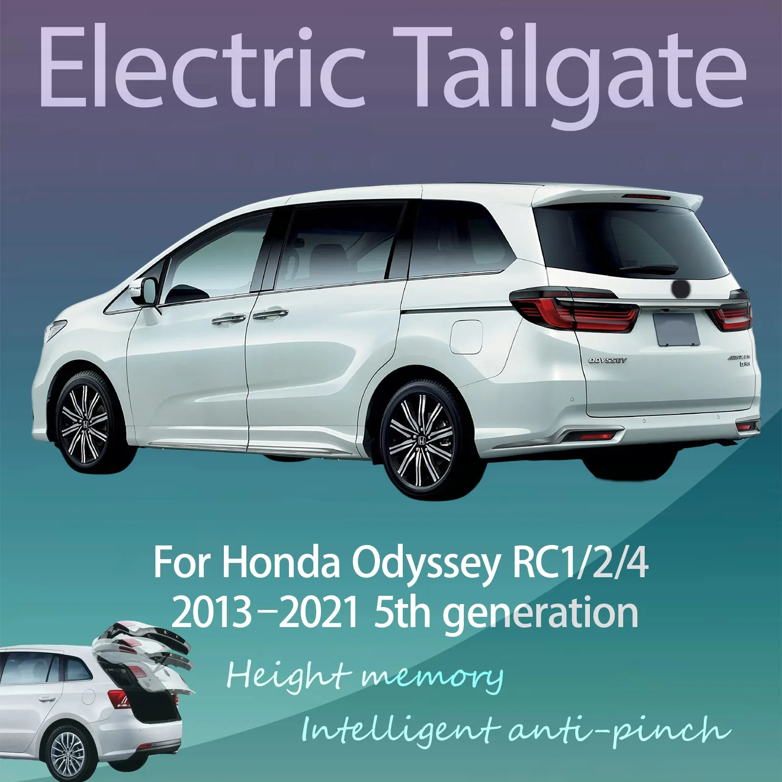For Honda Odyssey RC1/2/4 2013–2021 Electric Tailgate Hands Free Operation Dual Rod Electric Trunk Suction Smart Control
